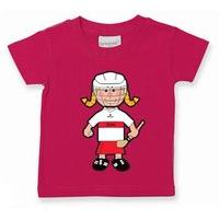 The GAA Store Derry Baby Mascot Tee - Girls - Camogie - Fuchsia