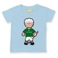 the gaa store fermanagh baby mascot tee boys hurling pale blue