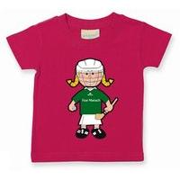 The GAA Store Fermanagh Baby Mascot Tee - Girls - Camogie - Fuchsia