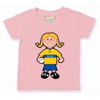 the gaa store clare baby mascot tee girls football pale pink