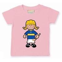 the gaa store tipperary baby mascot tee girls camogie pale pink