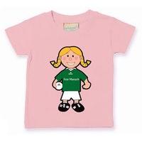 The GAA Store Fermanagh Baby Mascot Tee - Girls - Football - Pale Pink