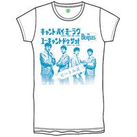 The Beatles Boy\'s Can\'t Buy Me Love Japan Short Sleeve T-shirt, White, Medium