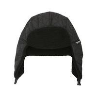 thinsulate mens quilted fleece lined winter trapper thermal hat black