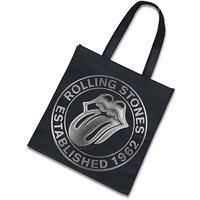 The Rolling Stones Est. 1962 New Official Black Eco Shopper Bag 37cm x 38cm