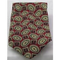 Threads of Silk red patterned silk tie