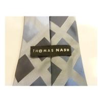 Thomas Nash Silk Tie Blue Diamond Design