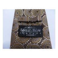 The Savile Row Company Silk Tie Chocolate Brown With Swirl Design