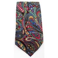 The White House multi-coloured paisley print silk tie
