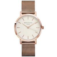 The Mercer White on Rose Gold Rosefield Watch