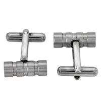 Thomas Henry Matte Groved Barrel Cufflinks TCUFF017