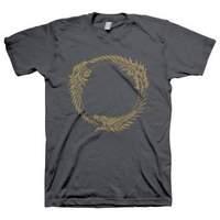 The Elder Scrolls Online Ouroboros Symbol Large T-shirt Dark Grey (ge1198l)