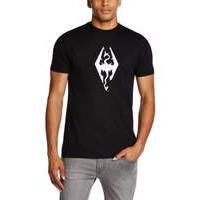 The Elder Scrolls Skyrim Dragon Symbol Small T-shirt Black (ge1215s)