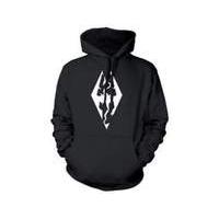 the elder scrolls skyrim dragon symbol medium hoodie black ge1218m