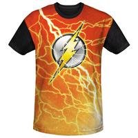 the flash lightning logo black back