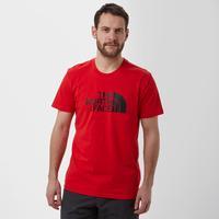 the north face mens easy tee red red