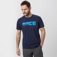 the north face mens view t shirt blue blue