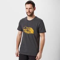 the north face mens mountain tee grey grey