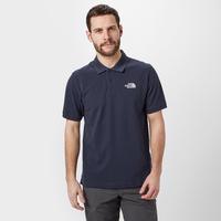 the north face mens polo piquet shirt blue blue