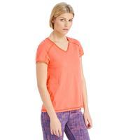 the north face womens dayspring t shirt orange orange