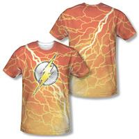 the flash lightning logo frontback print