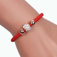 three beads alloy handmade zircon bracelets christmas gifts