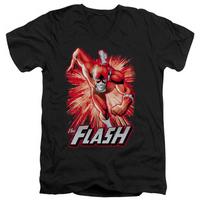 The Flash - Flash Red & Gray V-Neck