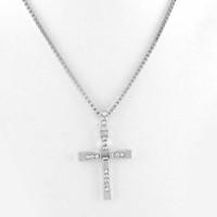The Fast and the Furious Six Cross Silver Alloy Movie Pendant Necklace(1 Pc)