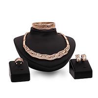 The Latest European And American Exaggerated Fashion High-End Ladies Jewelry Set / Ring / Earrings / Necklace / Bracelet