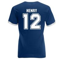 Thierry Henry France Ringer Tee (dark Blue)