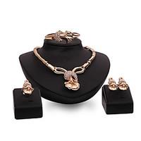 The Latest European And American Exaggerated Fashion High-End Ladies Jewelry Set / Ring / Earrings / Necklace / Bracelet