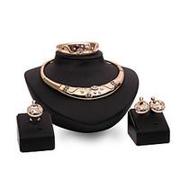 The Latest European And American Exaggerated Fashion High-End Ladies Jewelry Set / Ring / Earrings / Necklace / Bracelet