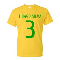 thiago silva brazil hero t shirt yellow