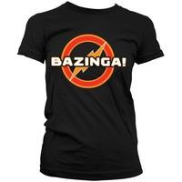 the big bang theory womens t shirt circled bazinga