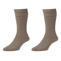 The Original Softop? Socks (3 pairs), Taupe, Size 6-11, Cotton