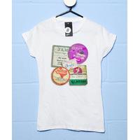 the clash womens t shirt take the fifth access pass collage 1