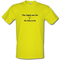 The lights are on No One is in male t-shirt.