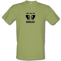 They Call Me Biggles male t-shirt.