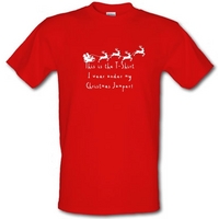 This is the T-shirt I wear under my Christmas jumper male t-shirt.