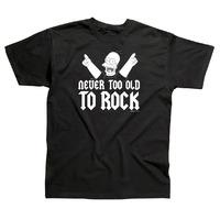 the simpsons never too old to rock t shirt s