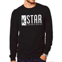 the flash tv star labs crewneck sweatshirt medium