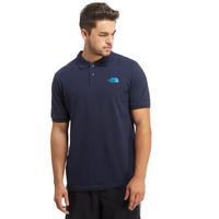 the north face mens piquet polo shirt blue blue