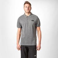 the north face mens polo pique shirt mid grey mid grey