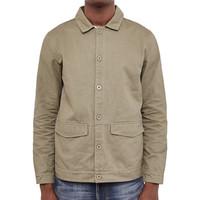 the idle man chore jacket green mens jacket in green