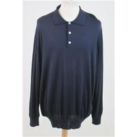 Thomas Pink, size XXL navy cashmere & silk pullover