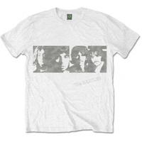 The Beatles White Album Faces Men\'s White T Shirt: Small