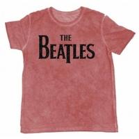 The Beatles Drop T Burnout Mens Maroon Tshirt: Medium