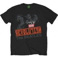 The Beatles Mens Revolution Back in the USSR Black TSh