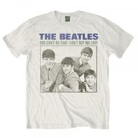 the beatles you cant do that mens white t shirt medium