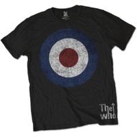 The Who Target Distressed Men\'s Small T-Shirt - Black